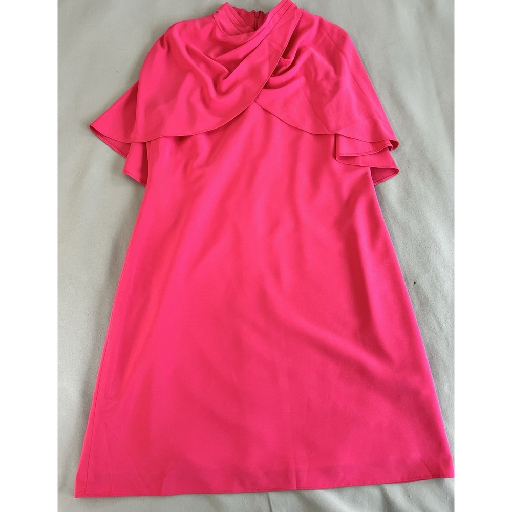 TAHARI ARTHUR S. LEVINE Dress Sz 14 Pink Women's Coquette - Picture 11 of 12